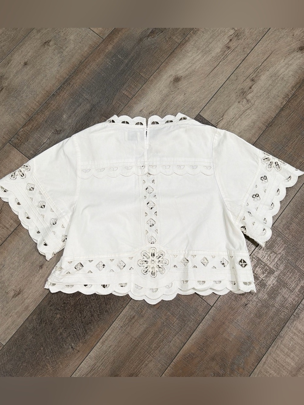 Isabel Marant Parissa broderie anglaise cotton blouse top - Picture 9 of 9